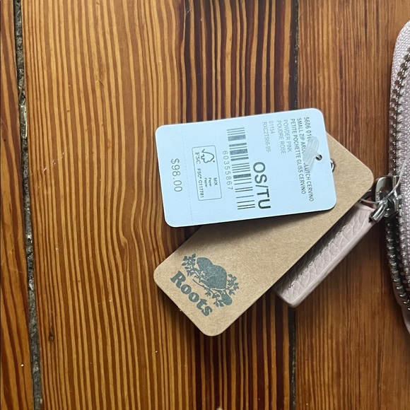 Roots Pink Leather Wallet - Picture 2 of 4